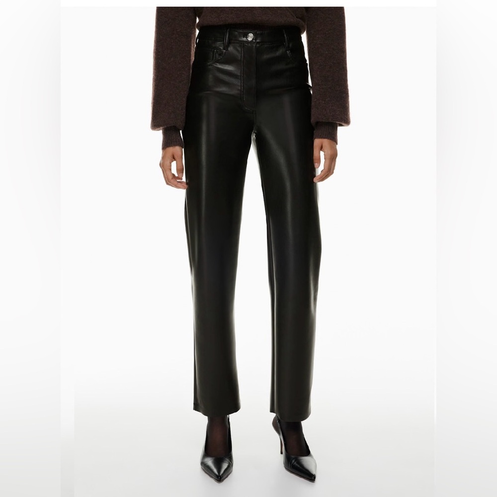 The Melina black vegan leather pants by Wilfred - FREE SHIPPING on Bundles $85+